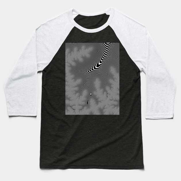 Black and White Sunshine Baseball T-Shirt by frenerdesign